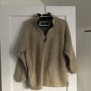 Live Oak Pullover Fleece-Oatmeal/Charcoal